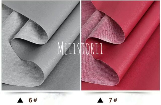 Combo 12 màu vải giả da simili làm đồ handmade 20x30cm