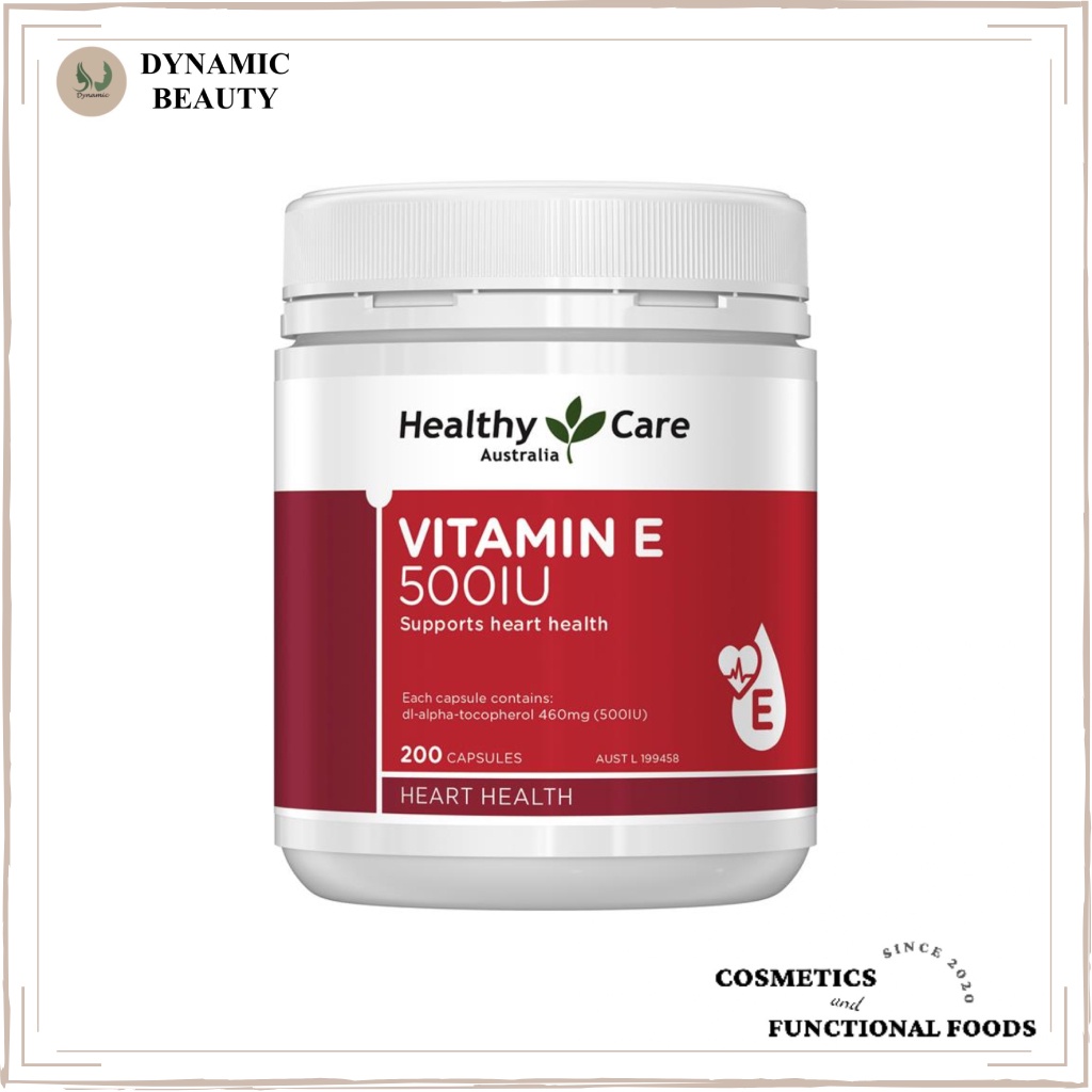[Hàng chuẩn Úc] Viên uống Healthy Care vitamin E 500iu 200 viên bổ sung vitamin e của Úc
