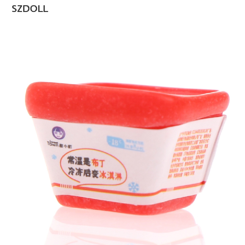 Set 10 mô hình hộp kem/ thực phẩm trang trí nhà búp bê tỉ lệ 1/12 DOM
