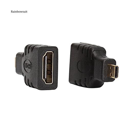 Đầu Chuyển Đổi Micro HDMI Sang HDMI Type D Sang Type A Cho HDTV V1.4