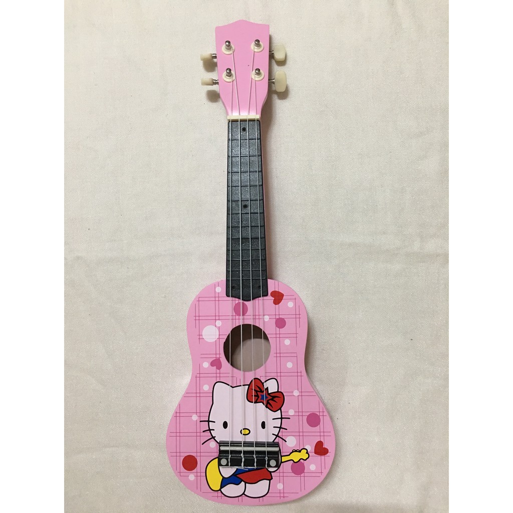 Đàn Ukulele Soprano 4 dây họa tiết Kitty nơ hồng - HÀNG CÓ SẴN