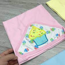 Chăn ủ hè thêu hình cotton Fusi có mũ mềm mịn dùng bốn mùa cho bé CHANU02 BamBee Mart