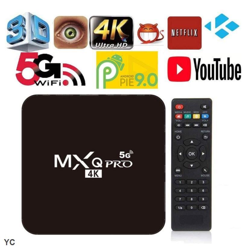 Đầu TV box MXQ Pro 5g 4K 16GB / 256gb WiFi Android 11.1 HD Thông Minh KèM Phụ KiệN
