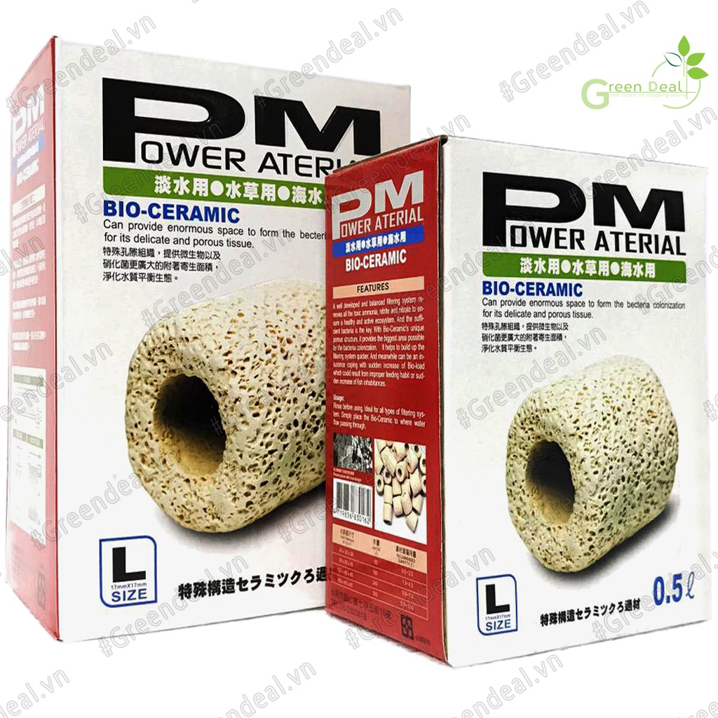 ISTA - Power Material Bio-Ceramic L (Hộp 3 Lít) | Vật liệu lọc cho hồ cá thủy sinh