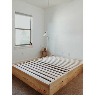 Giường ngủ Bệt Nhật Bản gỗ Thông Nhập Khẩu kích thước 1M6
