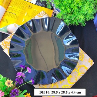 Đĩa phíp đựng hoa quả đồ ăn dạng Bèo cao cấp