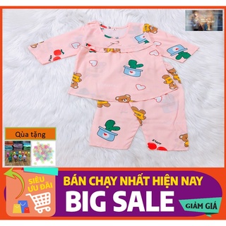 [SIZE 9-44KG] Bộ quần áo bé gái dài tay- đồ bộ tole dài tay bé gái chất vải mềm, mịn, mát, hàng Việt Nam chất lượng