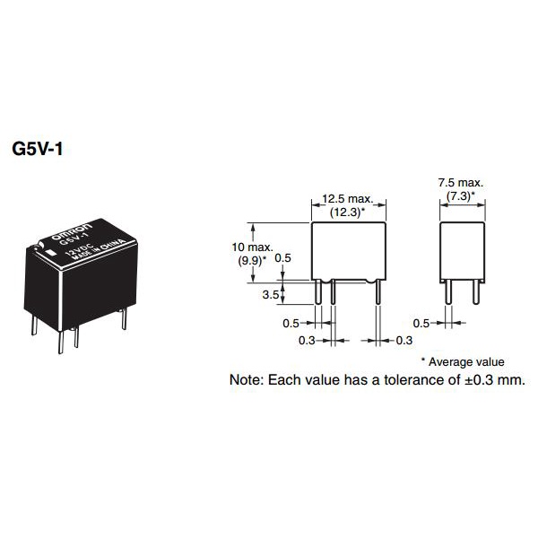 RELAY RƠ LE OMRON G5V-1 6 CHÂN 5VDC 12VDC 24VDC