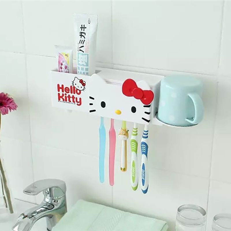 Giá Để Bàn Chải Đánh Răng Hình Hello Kitty