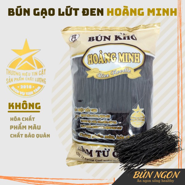 Bún,Bún Gạo Lứt Đen Hoàng Minh Ăn Kiêng Giảm Cân Eatclean Bún Ngon 500g