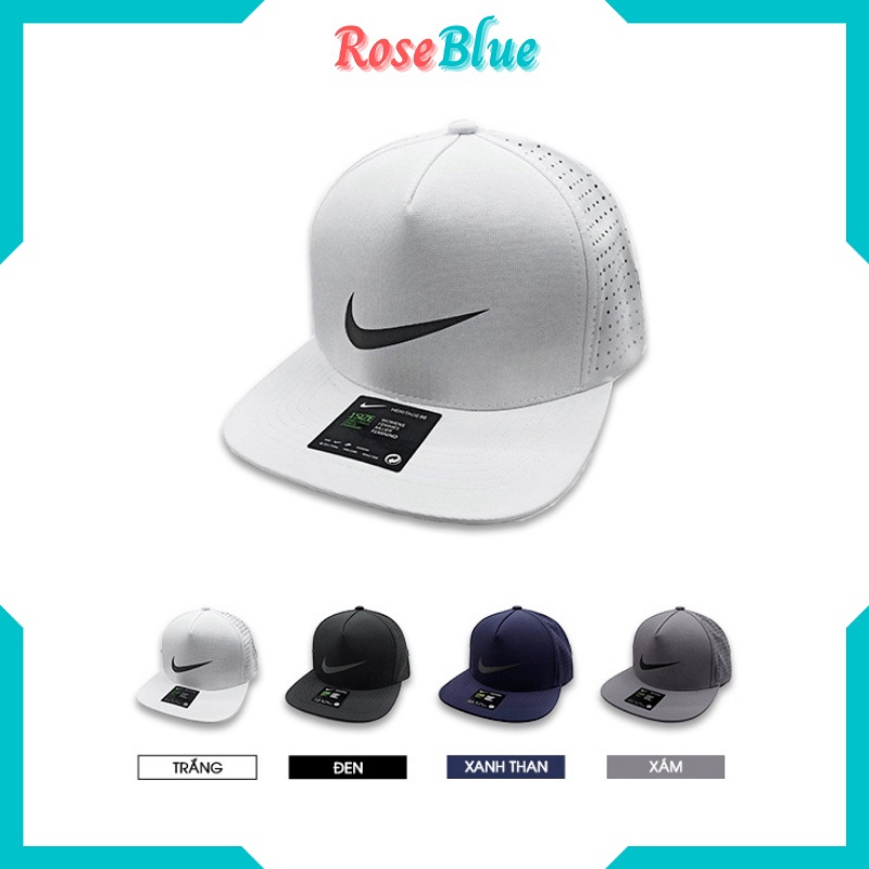 Mũ nón snapback cao cấp chính hãng nón hiphop nam nữ NK vải cotton phối lưới form đẹp thời trang vnxk phong cách