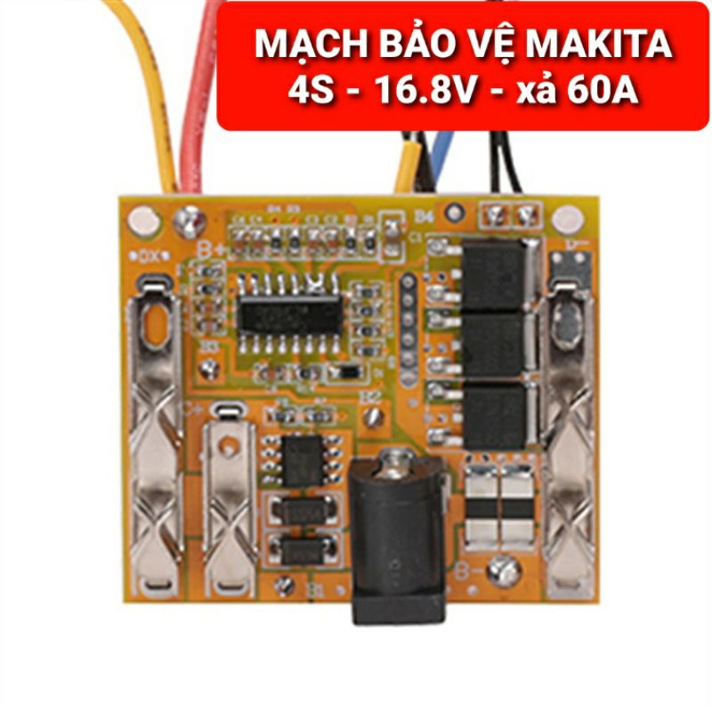 MẠCH BẢO VỆ 4S - 14.4V/16.8V  DÙNG CHO MÁY KHOAN PIN