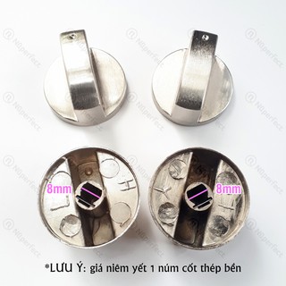 Núm (Nút) thép bền cốt xéo/cốt thẳng 6mm, 8mm bếp gas âm dương (thông dụng)