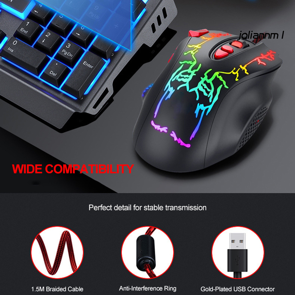 Chuột Quang Gaming Jolian G550 8-key 1000 / 1600 / 3200 / 6400dpi Rgb Có Dây | BigBuy360 - bigbuy360.vn