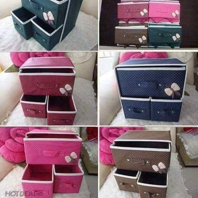 Tủ vải đựng tất - đồ lót 3 năng