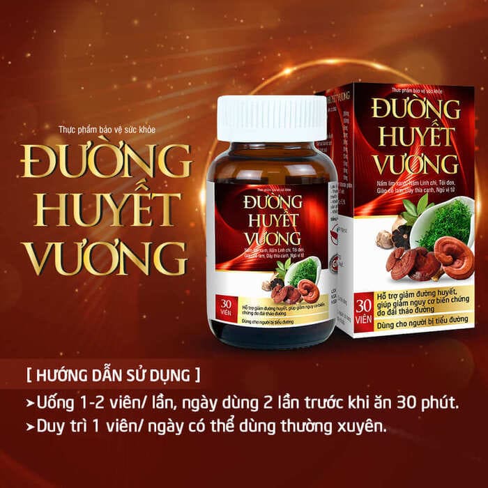 Viên Uống Đường Huyết Vương Dan Giúp Hạ Đường Huyết Hỗ Trợ Ngăn Biến Chứng Tiểu Đường Dan Khang Hộp 30 viên