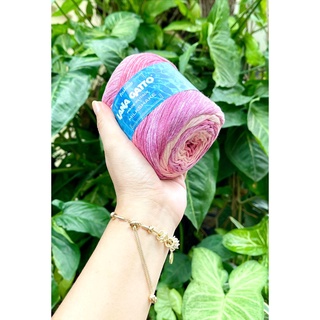 Cuộn len sợi loang nhiều màu cotton pha viscose siêu mềm mượt và mát Lana Gatto MILKSHAKE