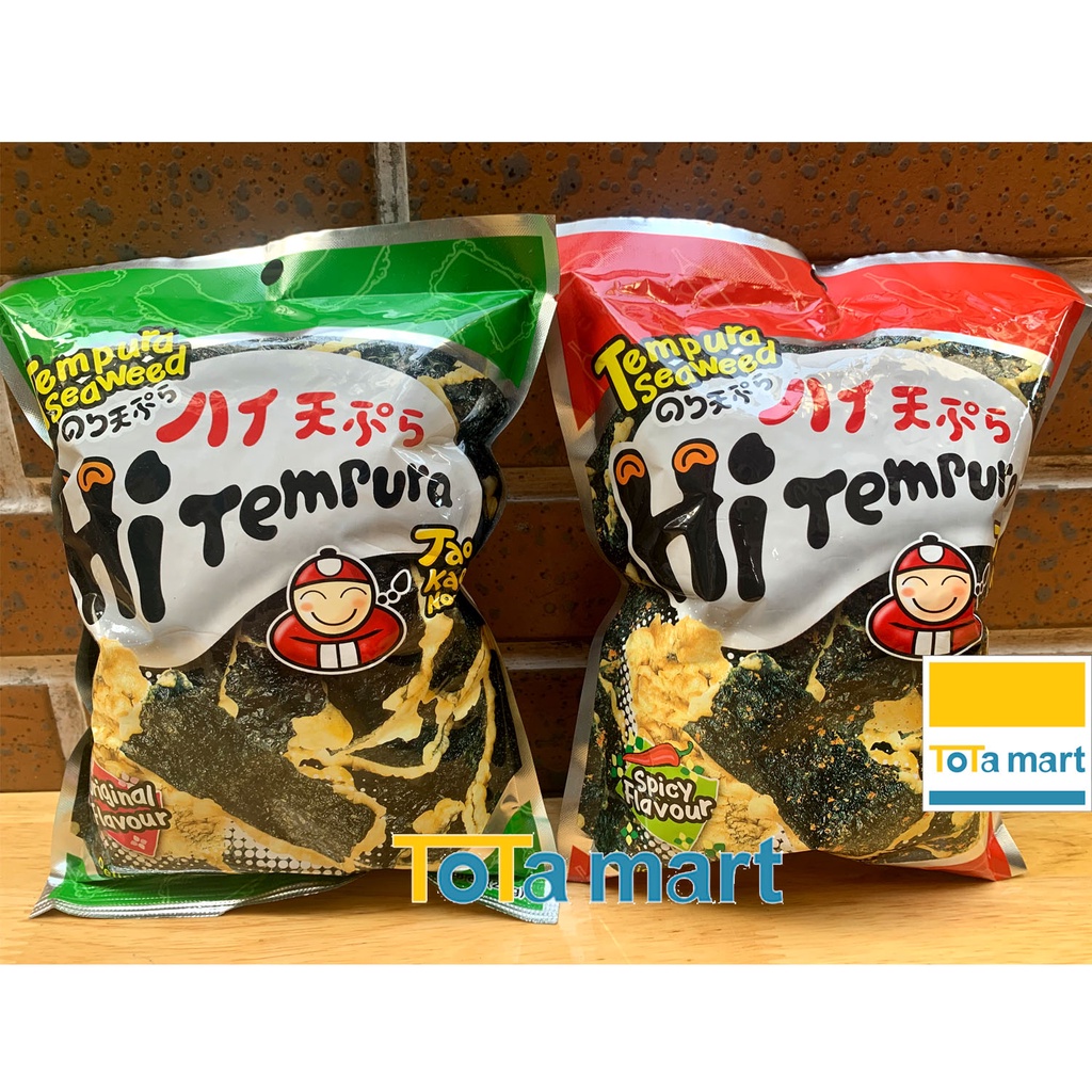 (hsd 01/2023) Rong biển TEMPURA siêu giòn Taokaenoi Thái Lan gói 25g.