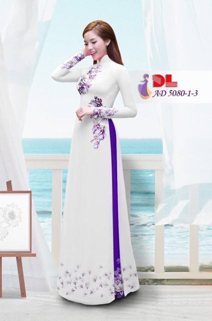 Vải áo dài in hoa