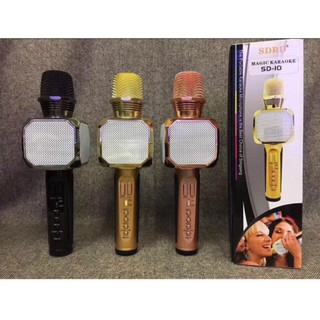 [Hàng chính hãng] Micro kèm loa Bluetooth Karaoke bản chuẩn SD-10