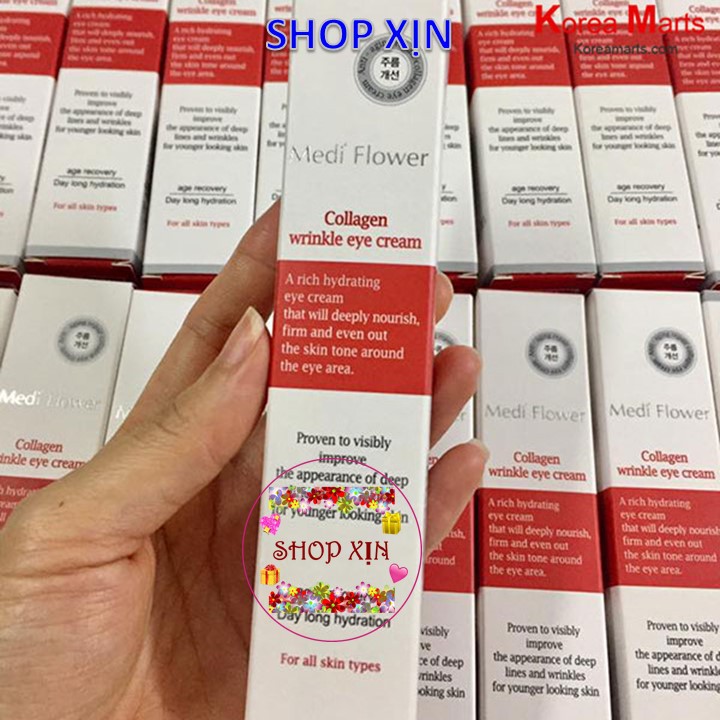 Kem dưỡng Mắt chứa Collagen Medi Flower Collagen Wrinkle Eye Cream 40ml | BigBuy360 - bigbuy360.vn