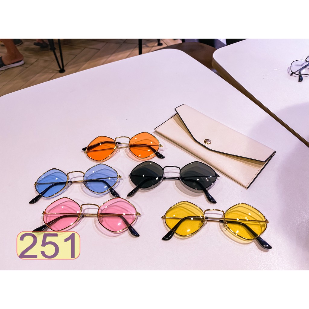 Mắt Kính Thời Trang Hot Trend 203 K251 Nhiều Màu Siêu Đẹp - Hazo