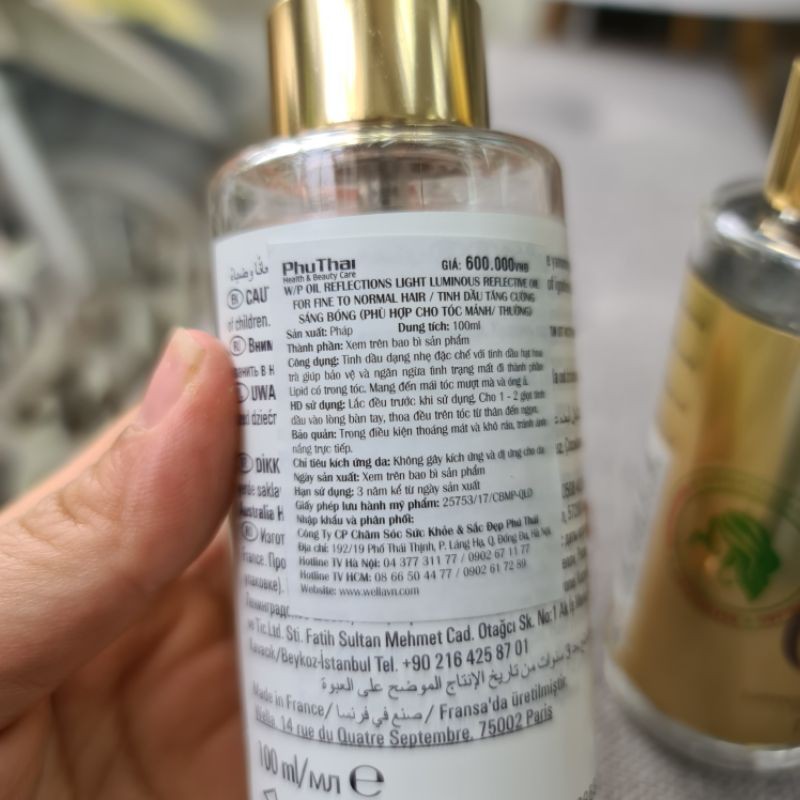 (Sale giá gốc - date 9/2022) Tinh Dầu Wella Oil Reflections Light Luminous 100ml | BigBuy360 - bigbuy360.vn