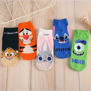 Vớ hoạt hình Stitch 100% cotton