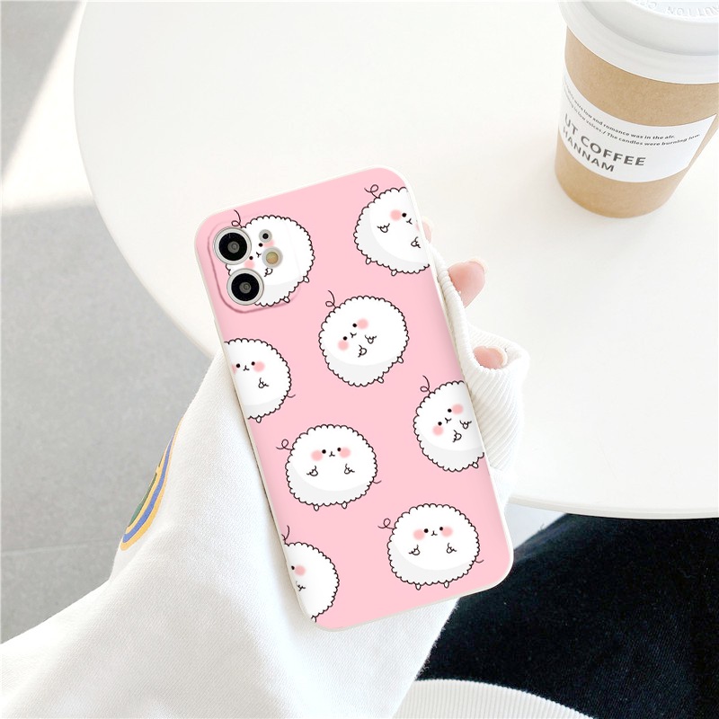 Ốp iphone - Ốp lưng iphone cạnh vuông Bé bông má hồng dành cho ip 6 đến 14promax - ng181