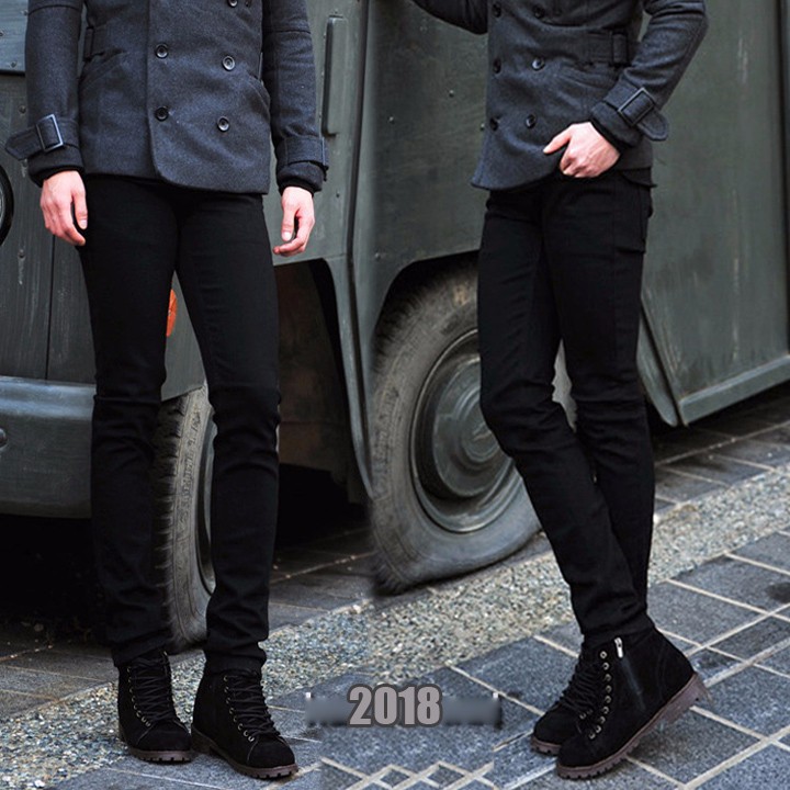 Quần Jean Đen Trơn Nam Kiểu Dáng hiện đại thời thượng