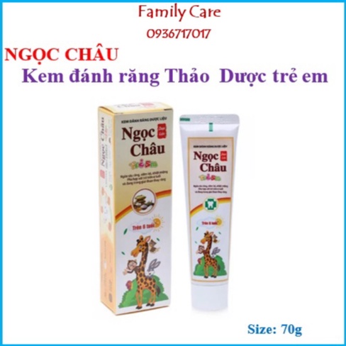 Kem đánh răng Ngọc Châu Trẻ em