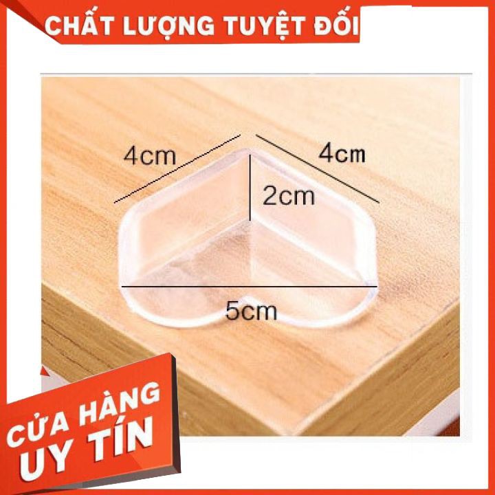 [SỐC-SALE]- Set 4 Miếng Bịt Góc Bàn, Bọc Cạnh Bàn Silicon Tránh Va Đập - An Toàn Cho Bé Và Người Già