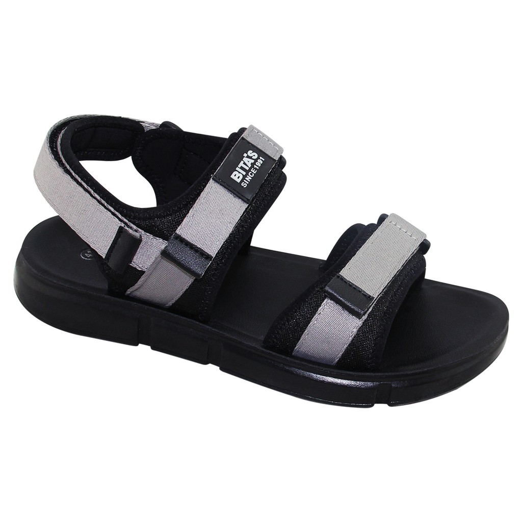 SANDAL ĐẾ BẰNG NAM BITA'S SUMEN.02 (ĐEN + XÁM + NAVY) - HÀNG CHÍNH HÃNG BITAS