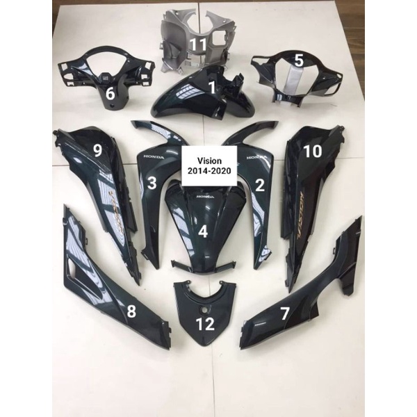 Dàn Áo Vision  Xanh Rêu Chính Hãng Honda