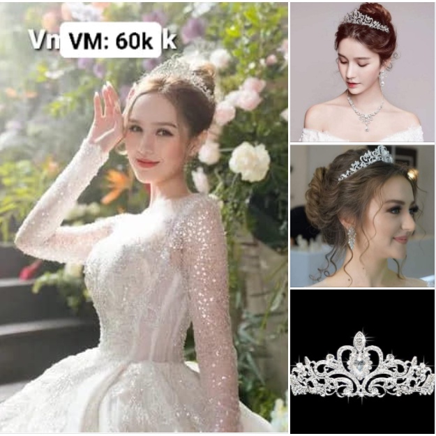 Mẫu vương miện dành cho khách thích nhẹ nhàng siêu xinh, giá chi 60k