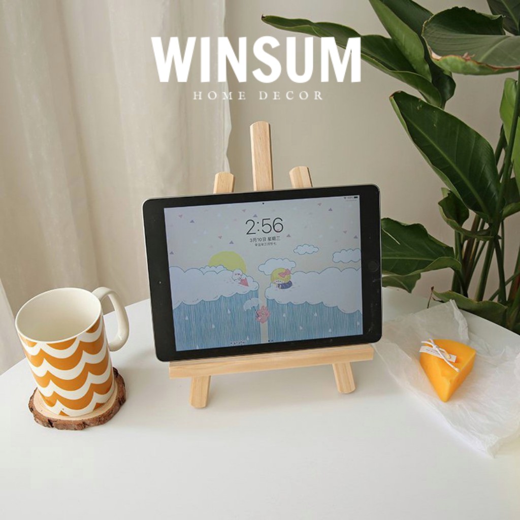 Giá đỡ bảng ghim, ipad, s ách,...để bàn bằng gỗ- winsum.decor