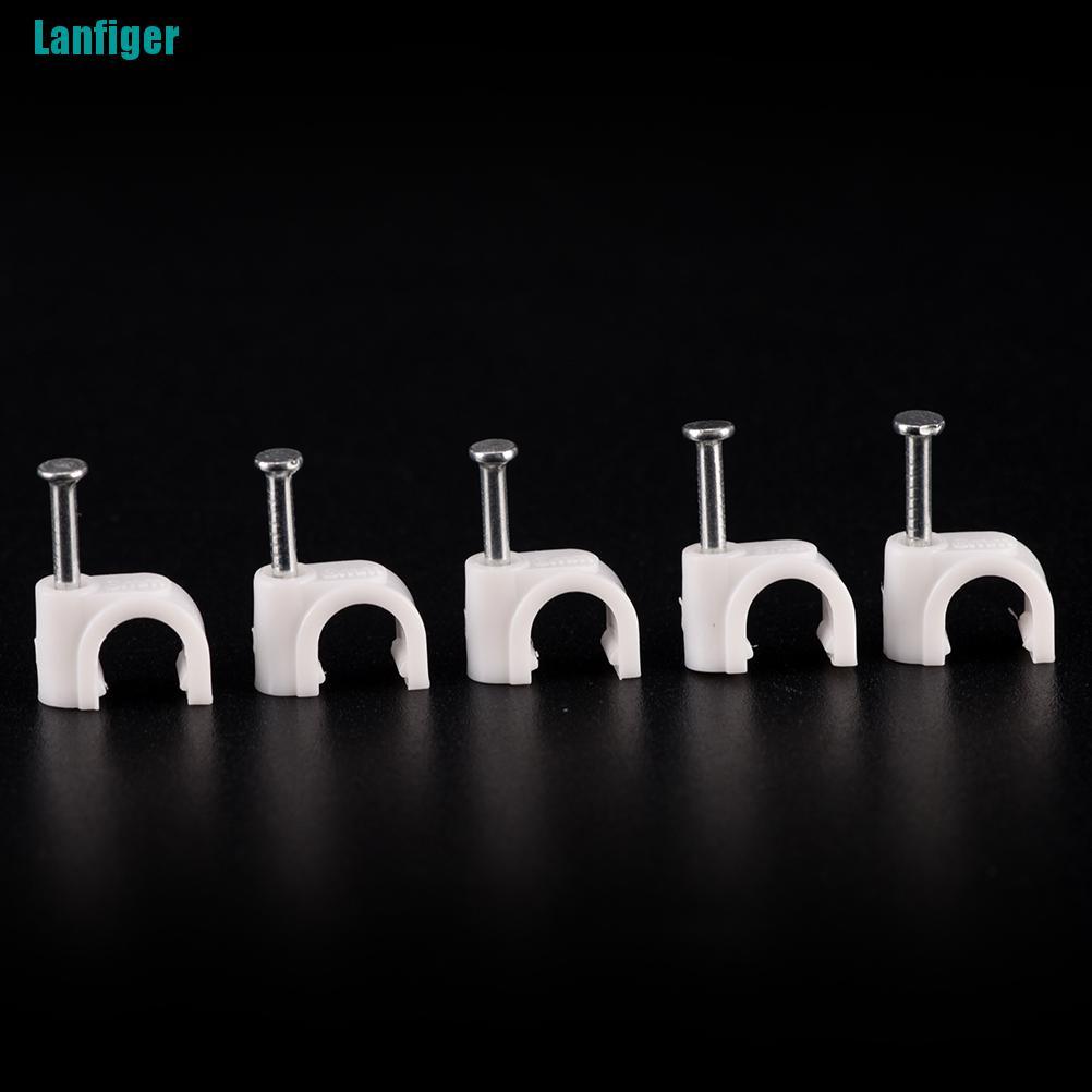 Bộ 100 Kẹp Dây Cáp RG59 Coax Cat5 Cat6