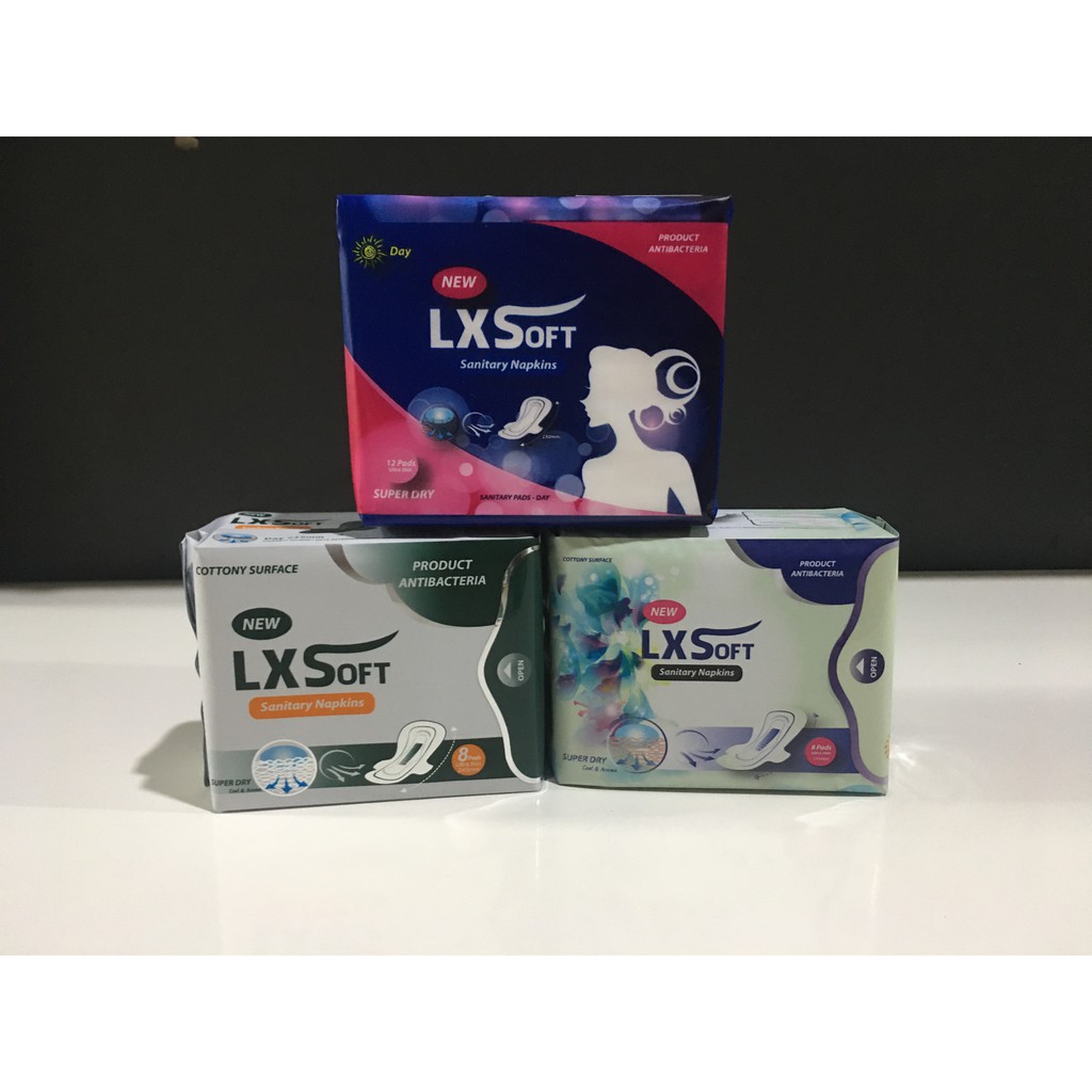 Băng vệ sinh LXSoft ban ngày có cánh 245mm👸BẠC HÀ KHỬ MÙI👸SIÊU MỎNG, SIÊU THẤM.