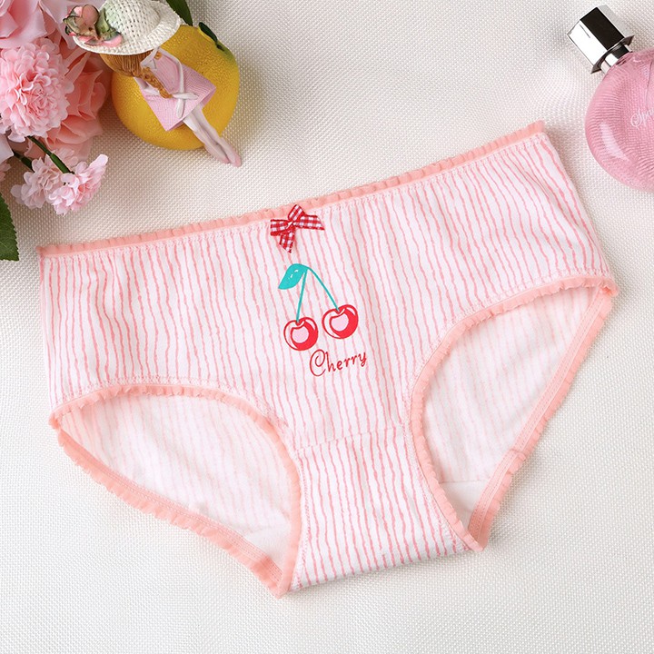 Sét 04 quần Lót Cotton Quảng Châu hình cute kháng khuẩn xuất Nhật Q3