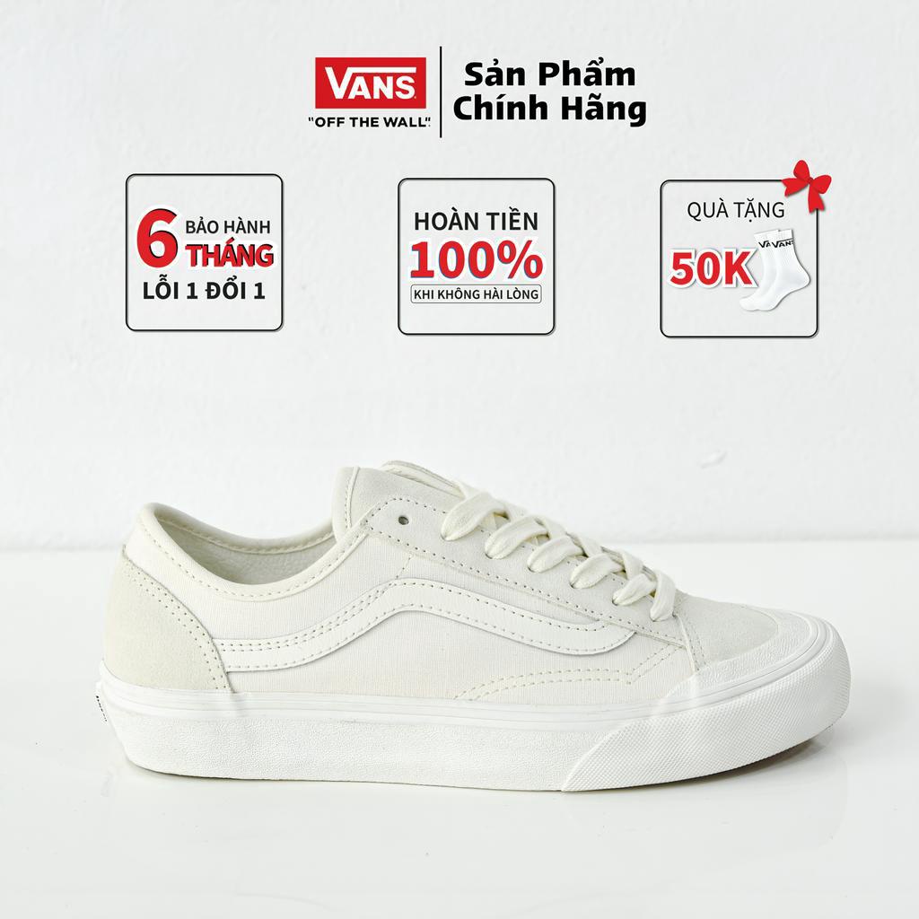 Vans old skool trắng CHÍNH HÃNG, store vans style nam nữ cao cấp Full box