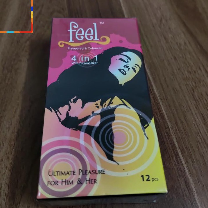 Bao cao su Feel 4 in 1, gân gai kéo dài thời gian - hộp 10c - 3wolves