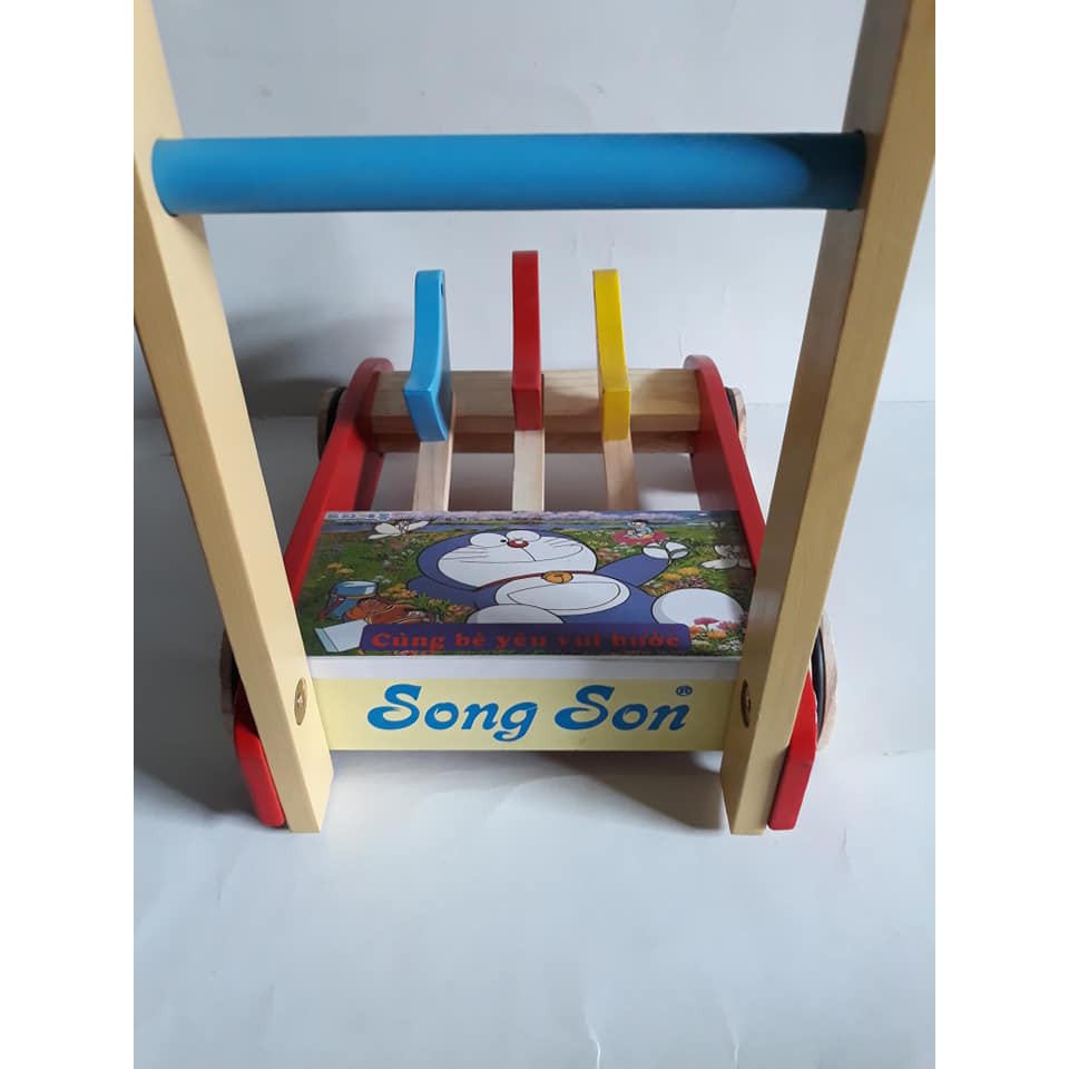 Xe tập đi con gà bằng gỗ SONG SON