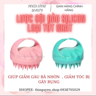 Lược gội đầu silicon loại tốt giúp massage da đầu sạch sẽ thông thoáng