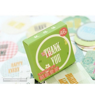 Sticker chữ Thank You (46 miếng)