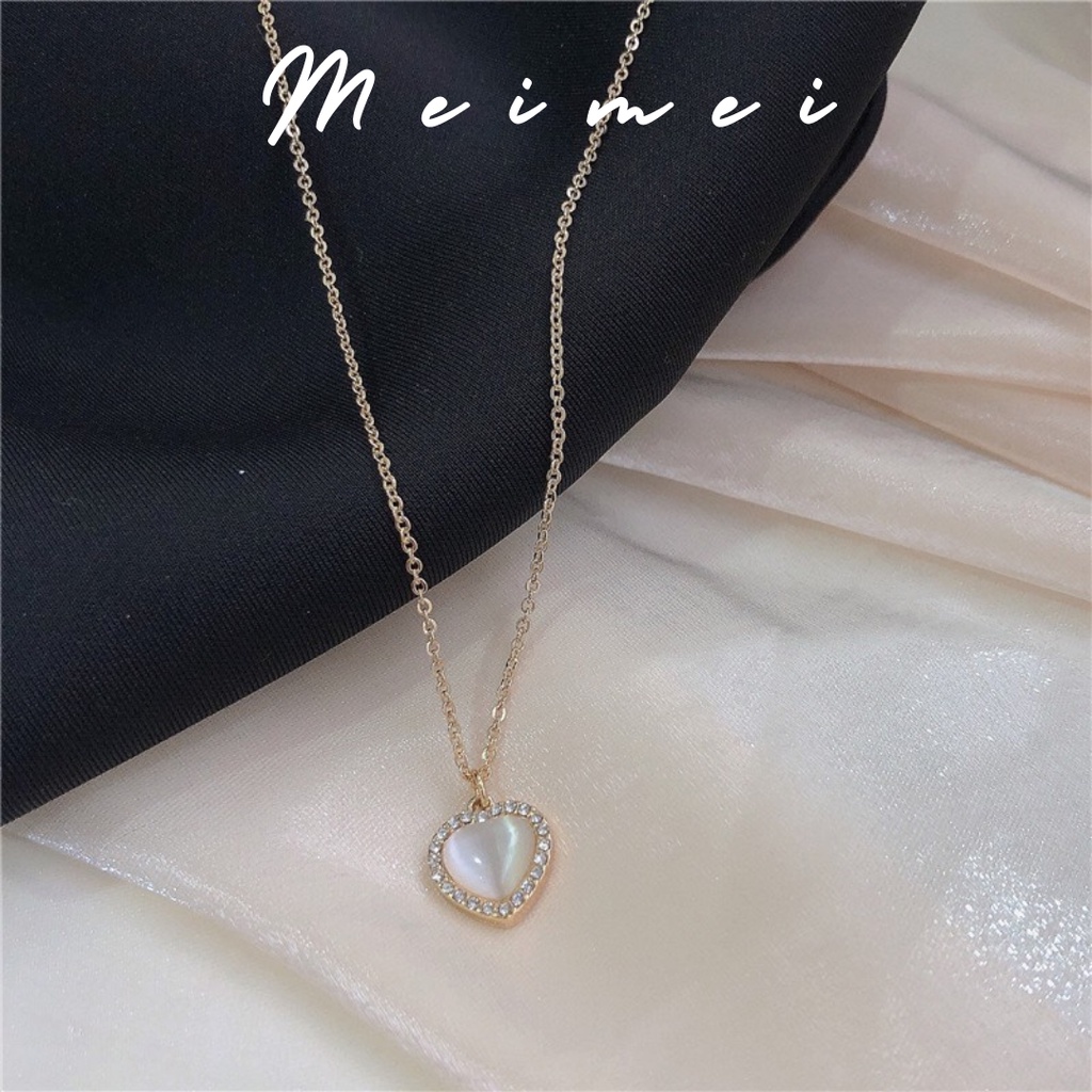 Dây chuyền, Vòng cổ mặt trái tim đính đá VC0011