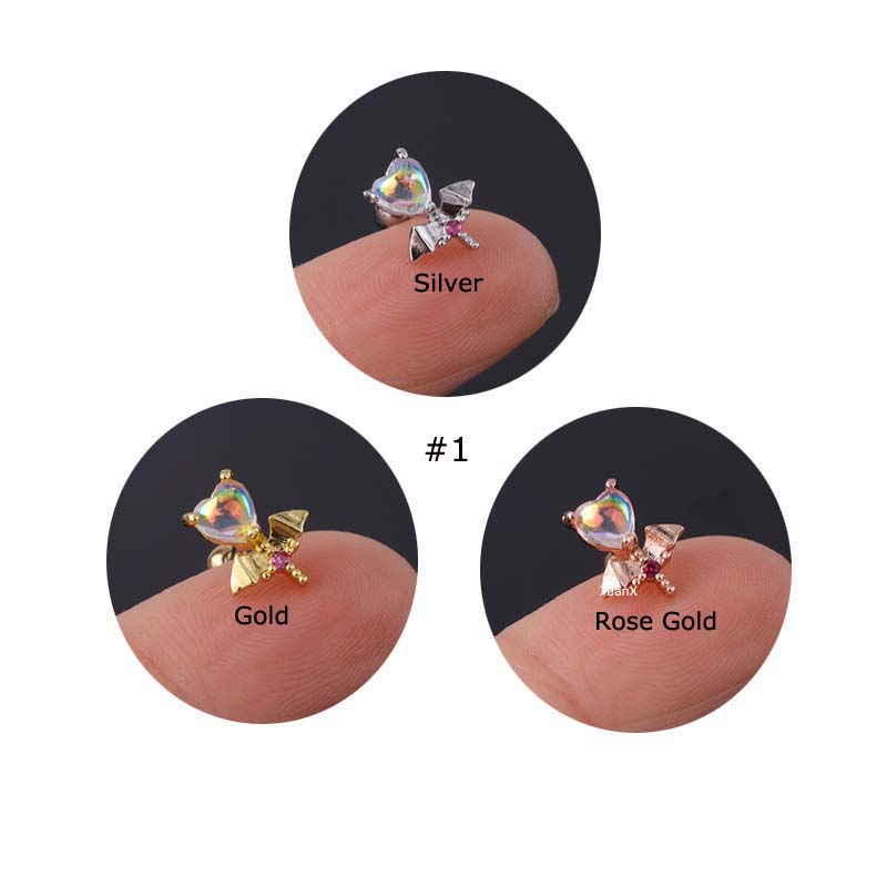 Khuyên Tai Bằng Thép Không Gỉ 20gauge Chất Lượng Cao