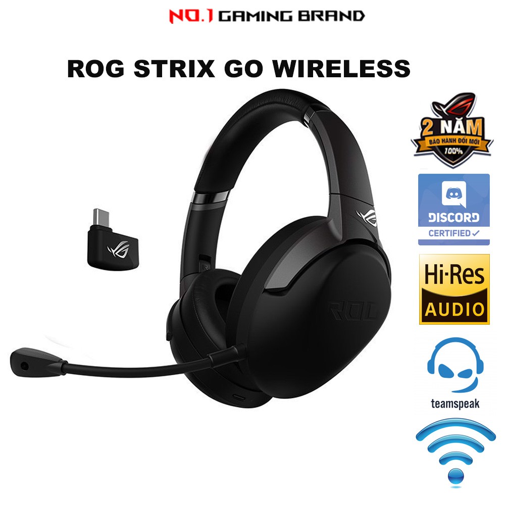 [Mã 2404EL10K giảm 10K đơn 20K] Tai nghe Wireless ASUS ROG Strix Go 2.4