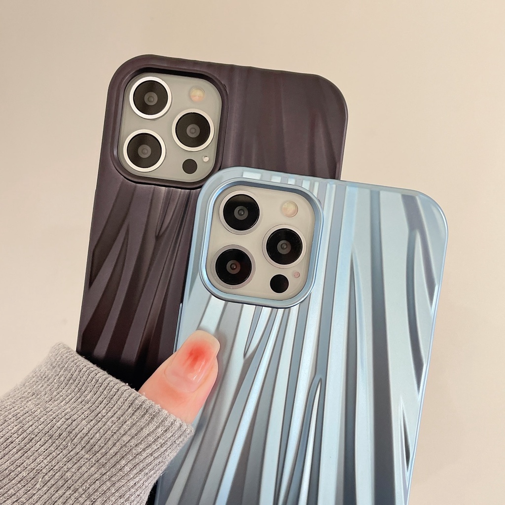Ốp Điện Thoại Màu Xanh Nhạt Mạ Điện 3D Chống Sốc Bảo Vệ Toàn Diện Cho iPhone 13/12/11/X