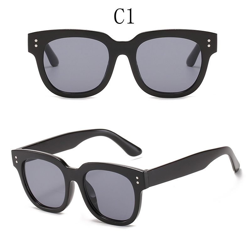 Kính Mát Gọng Vuông Chống Tia UV Phong Cách Hàn Quốc Thời Trang Cho Bé Trai Và Gái