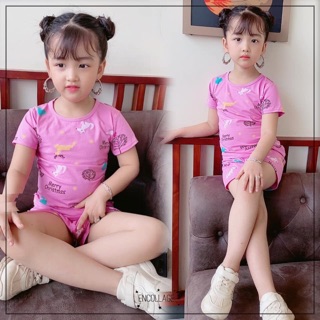 Đồ bộ cho bé thun cotton Qc